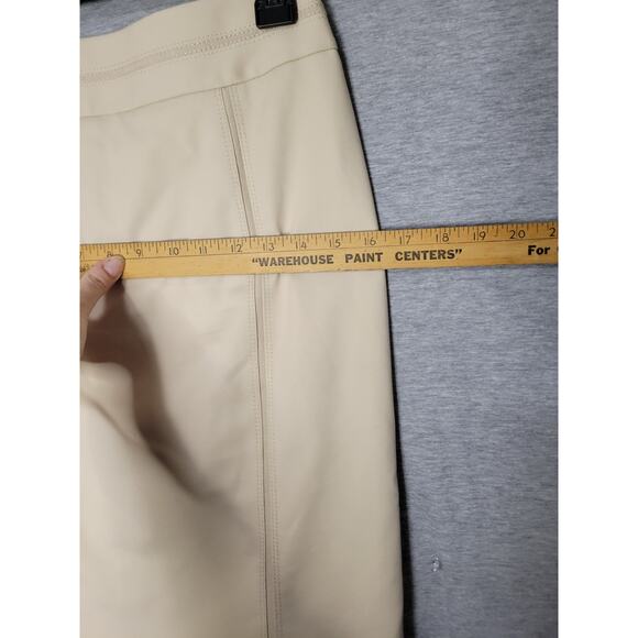 White House Black Market Tan Beige Perfect Form Knee Length Pencil Skirt Sz 2 - Picture 7 of 9